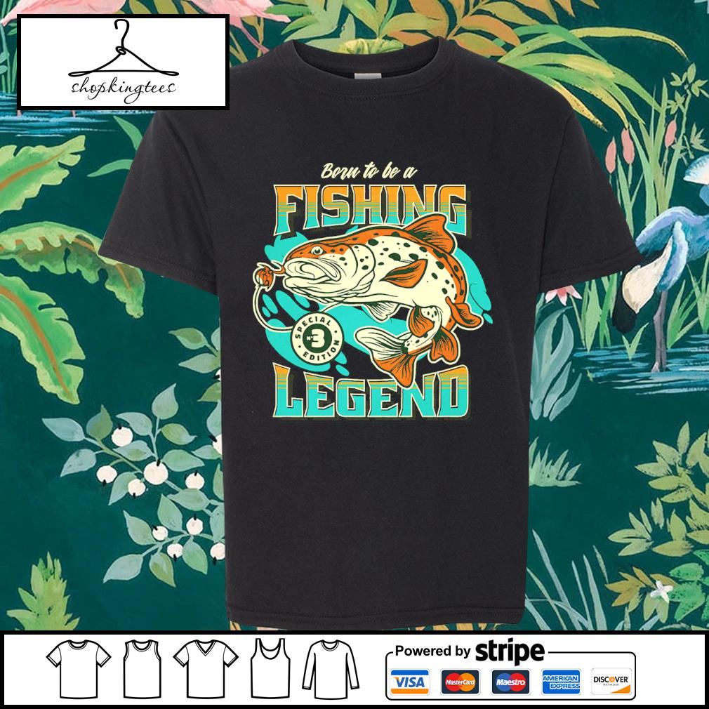 Official born To Be A Fishing Legend Retro Shirt