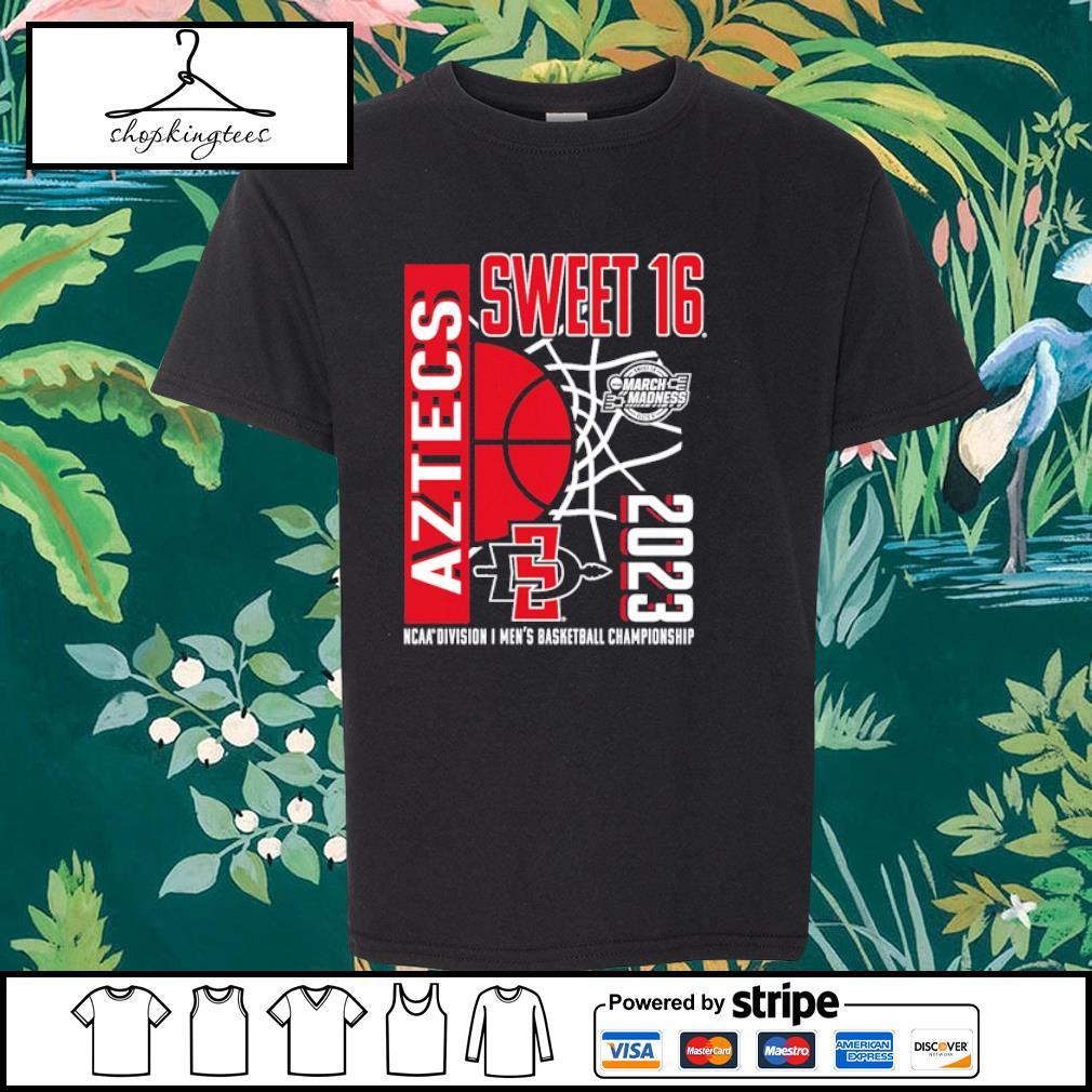 Official san Diego State Aztecs 2023 NCAA Men's Basketball Tournament March Madness Sweet 16 shirt