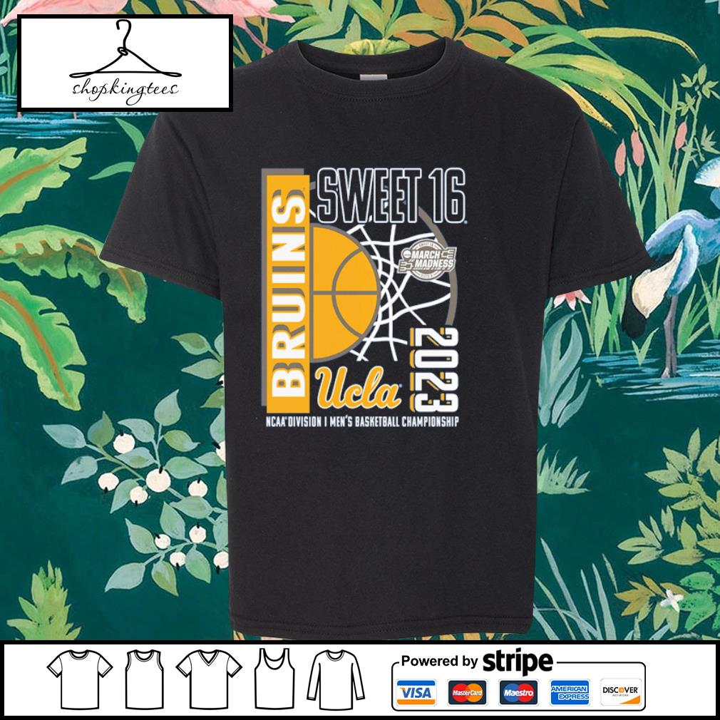 Official uCLA Bruins 2023 NCAA Men's Basketball Tournament March Madness Sweet 16 shirt